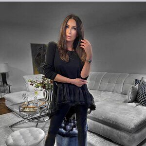 MINOUU SENSUAL BLACK TUNIC